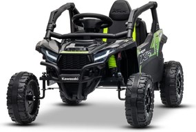 Carro elétrico para crianças Kawasaki TERYX KRX 1000 12V, controlo remoto, bateria de lítio, 2 motores de 25 W, com licença Verde