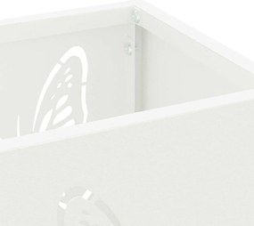 Suporte para Guarda-Chuva Branco Metal Médio