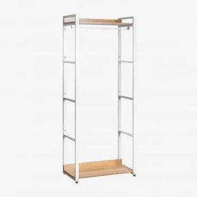 Cabide Em Aço E Mdf Ariaster Natural - Sklum