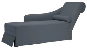 Chaise lounge c/ reforço/apoio de braços direito veludo