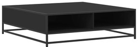 Mesa de centro 100x100x30 cm derivados de madeira/metal preto