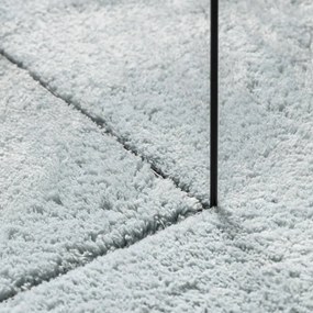 Tapete pelo curto macio e lavável HUARTE 100x200 cm azul