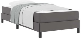 Cama Outros Cinzeto 100 x 200 cm Couro sintético
