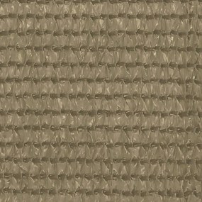Tela de varanda 120x500 cm PEAD cinzento-acastanhado