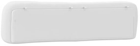 Almofadão de cabeceira 200 cm couro artificial branco