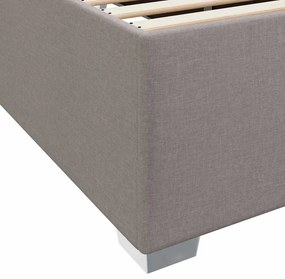 Estrutura da Cama Cinzento-acastanhado 90 x 190 cm tecido