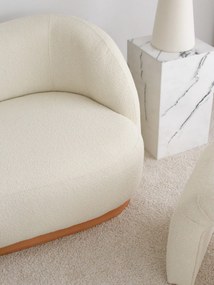 Sofá de 3 Lugares Slon – Branco – 225x75x88 cm