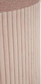 PUFE C/CAIXA 3 PEÇAS Ø 40,5X49,5-35X42-31X38 CM ROSA