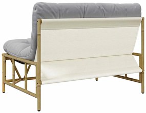Banco de Jardim com Almofada Cinzeto 110 x 80 x 71 cm Aço