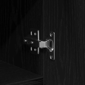 Buffet vidaXL Preto Carvalho 100x36x60 cm Madeira