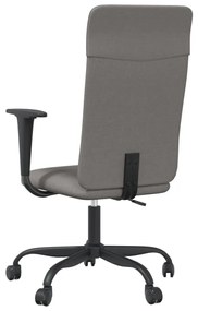 Cadeira de escritório tecido cinzento-escuro