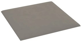 Painel de parede 12 pcs 30x30 cm veludo 1,08 m² cinza-claro