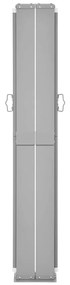 Toldo lateral retrátil para pátio 140x1200 cm azul