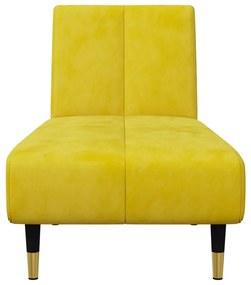2 pcs conjunto de sofás veludo amarelo