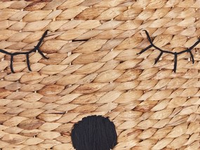 Cesto em forma de urso em fibra de jacinto de água cor natural SAMBUR Beliani