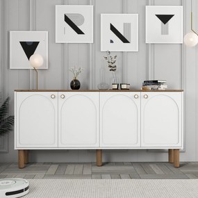 Aparador "Bianco" - Branco - 180x84x35cm - Design Moderno