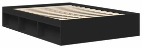 Estrutura de cama 140x200 cm preto