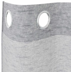Cortinas 2 pcs Cinzento-escuro 140 x 245 cm Poliéster