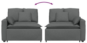 Módulo de sofá modular com braço e almofadões 100 cm