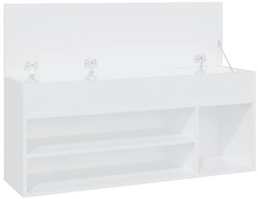 Banco sapateira 105x30x45 cm derivados de madeira branco