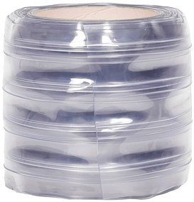 Cortina de porta 200 mm x 1,6 mm 25 m PVC transparente
