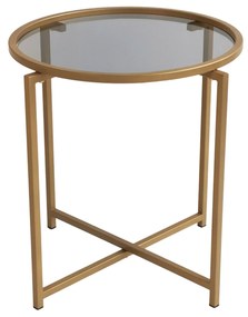 Mesa de Centro S407K – Dourado Fumado – 50x50x50 cm