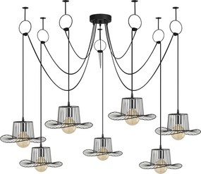 Chandelier Tel – Preto – Diâmetro 158 cm x Altura 122 cm