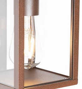 LED Candeeiro de parede exterior inteligente castanho ferrugem IP44 com Wi-Fi ST64 - Charlois Industrial