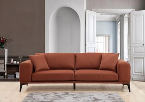 Sofá de 3 Lugares Kenzo – Vermelho Telha – 235x90x80 cm