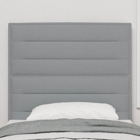 Cabeceira Design Linhas Cinza Claro 80 cm Tecido