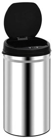 Caixote do lixo com sensor automático 50 L aço inoxidável