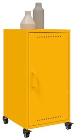 Aparador 36x39x72 cm aço amarelo mostarda