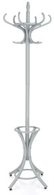 Cabide de madeira 184cm Cabide Árvore com suporte 12 cabides para pendurar roupas Chapéu para entrada do quarto cinza