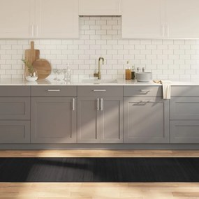vidaXL Tapete retangular 70x400 cm bambu preto