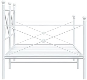Cama de Dia sem Colchão 107x203 cm aço branco