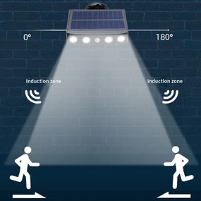 Foco Solar LED 4W Exterior + Sensor Movimento