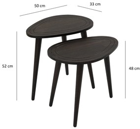 Mesa de Apoio Sweet – Antracite – 50x48x33 cm / 50x52x33 cm