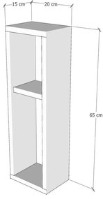 Mesa de Cabeceira Turra – Pine – 20 cm x 65 cm x 15 cm