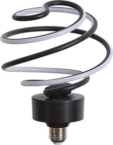 Lâmpada LED E27 Deco Preta Espiral 6W 370 lm 3000K