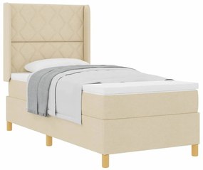 Cama Box com Colchão Creme - 90x200 cm