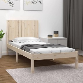 vidaXL Cama sem colchão 90x200 cm madeira de pinho maciça