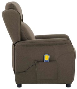 Cadeira de Massagem em Tecido Taupe