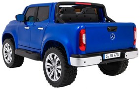 Carro elétrico para Crianças 24V 4x4 2 Lugares Mercedes Benz X-Class MP4 Rodas de EVA, Assento de couro Azul Pintado