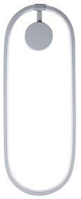 Candeeiro de Parede Can - Cinzento - 17x48x10cm