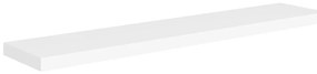 Prateleiras de parede suspensas 4 pcs 120x23,5x3,8cm MDF branco
