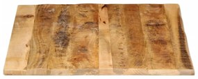 Tampo de mesa borda viva 90x80x2,5 cm mangueira áspera maciça