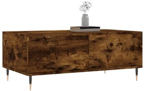 Mesa de centro 90x50x36,5 cm derivados madeira carvalho fumado
