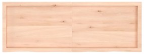 Prateleira de parede 140x50x(2-4)cm carvalho maciço não tratado