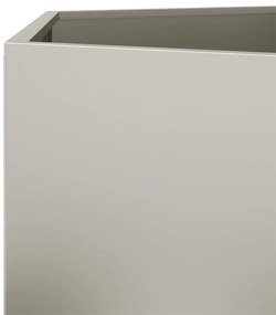 Vaso floreira de jardim hexagonal 46x40x45cm resistência ao aço