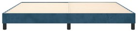 Estrutura de cama sem colchão 200x200 cm veludo azul-escuro